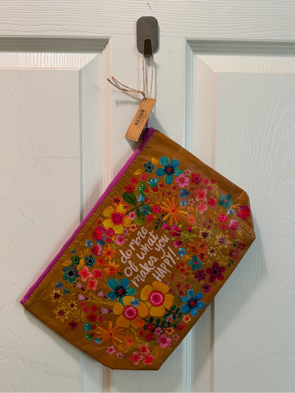 NWT Natural Life Large Zippered Pouch